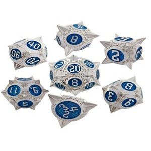 7 Piece Metal Dice Set Spiked Series